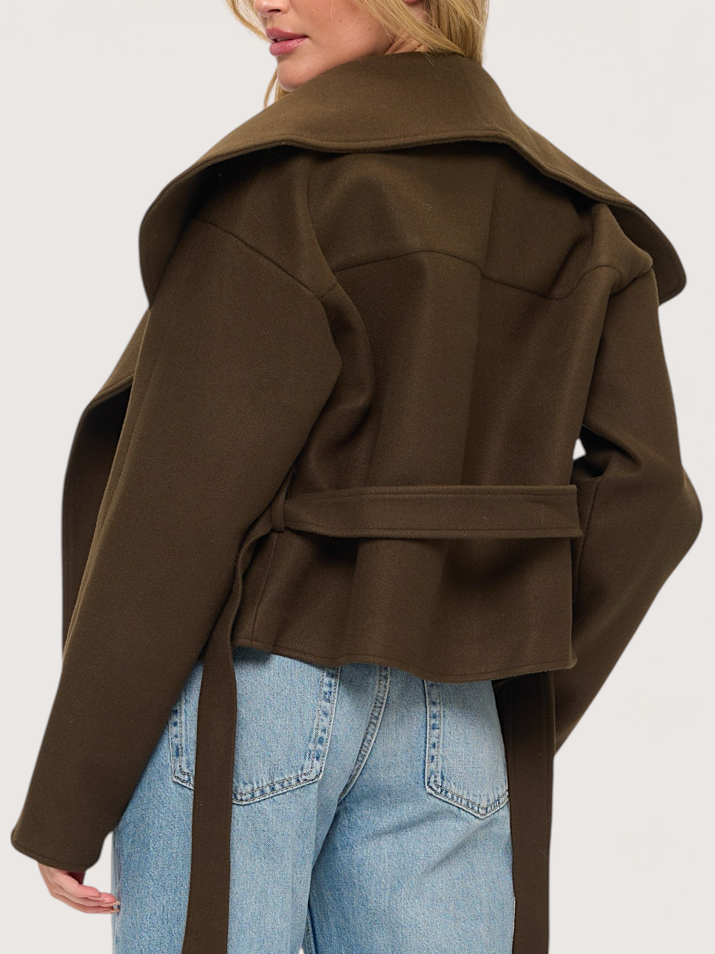 Studio Wrap Coat | Olive