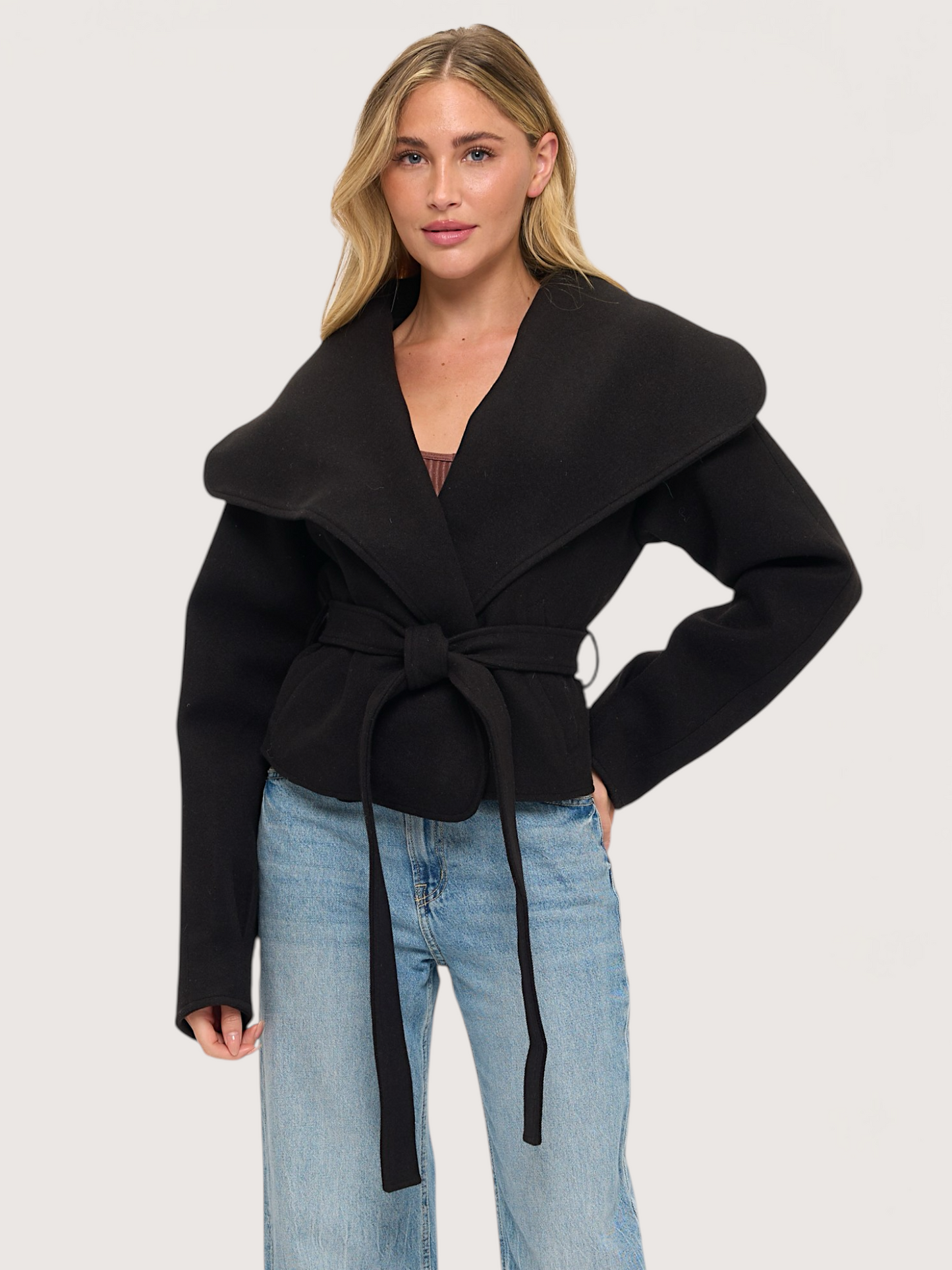 Studio Wrap Coat | Black