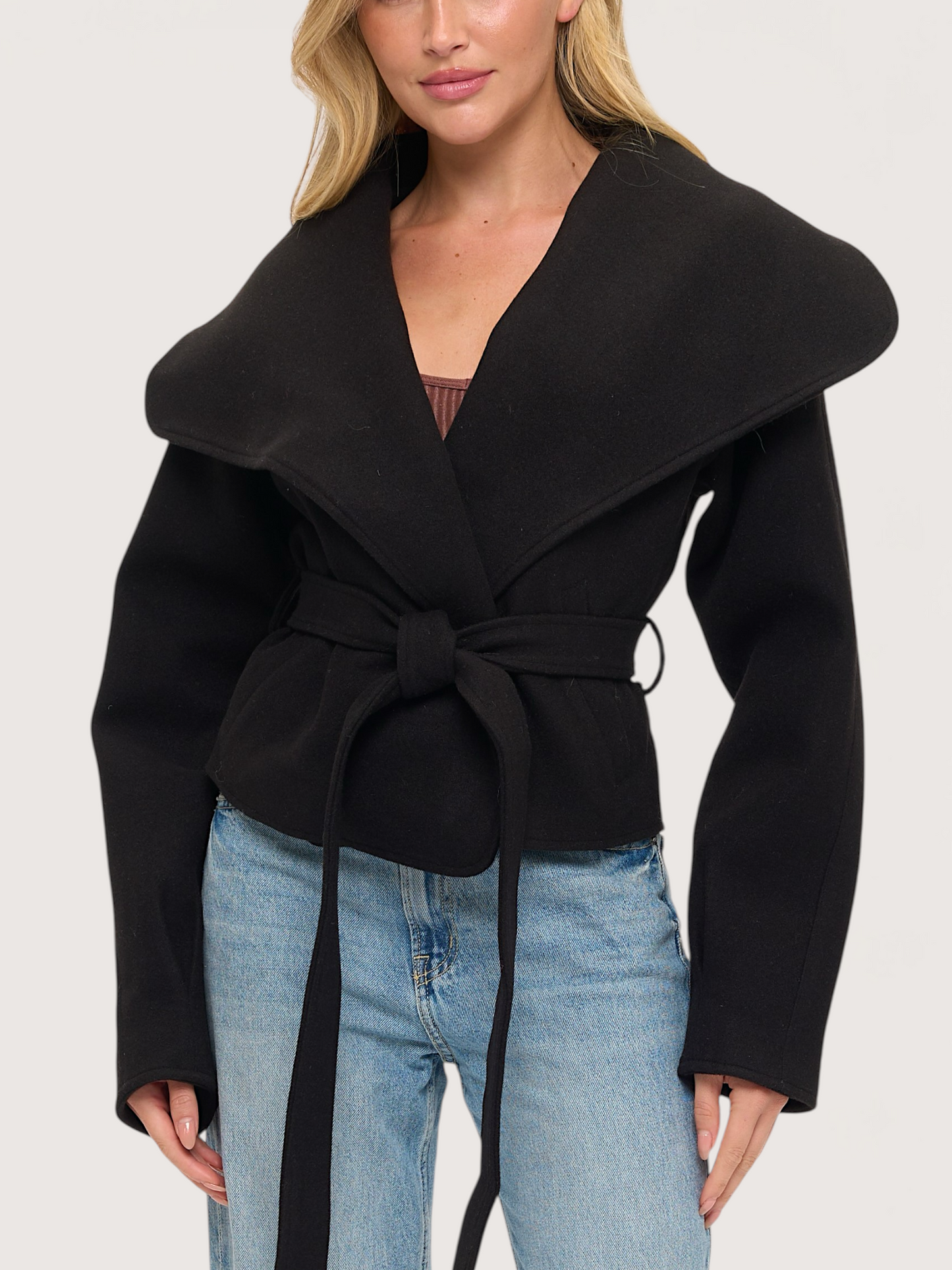Studio Wrap Coat | Black