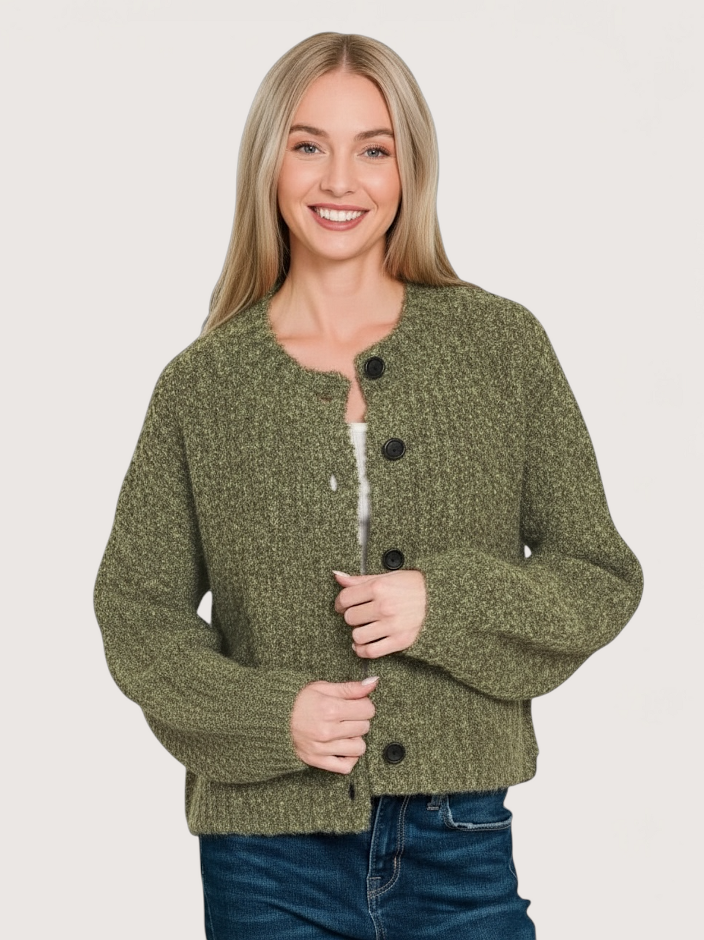 Taylor Chunky Cardigan | Green