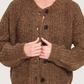 Taylor Chunky Knit Cardigan | Brown
