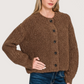 Taylor Chunky Knit Cardigan | Brown