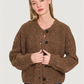 Taylor Chunky Knit Cardigan | Brown