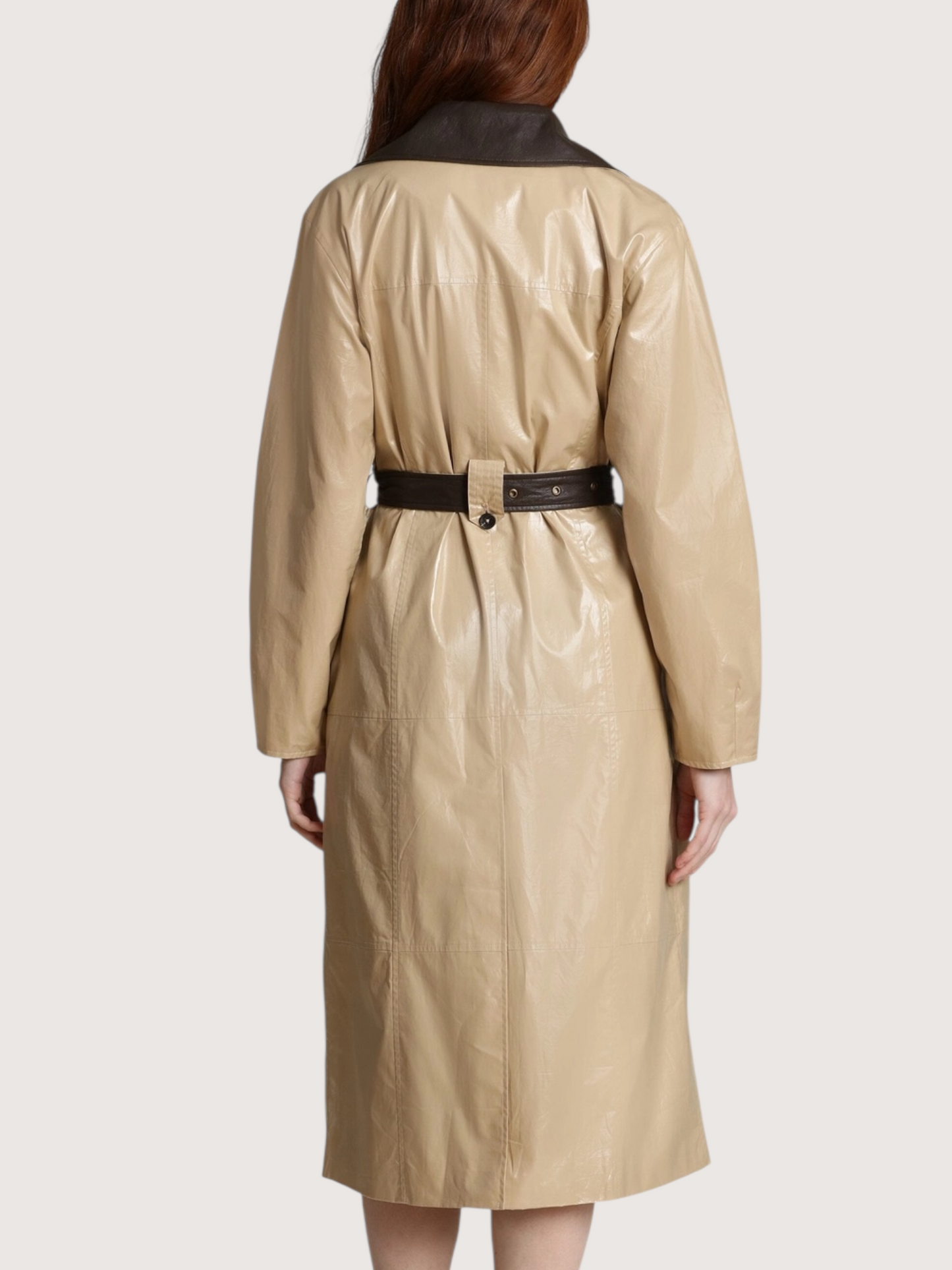 High Shine Trench Coat