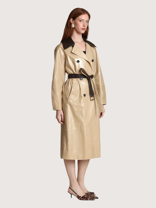 High Shine Trench Coat