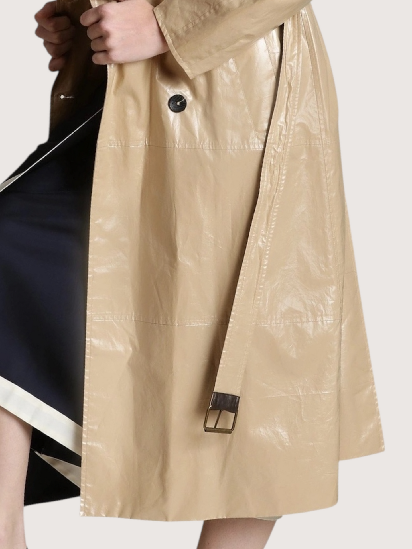 High Shine Trench Coat