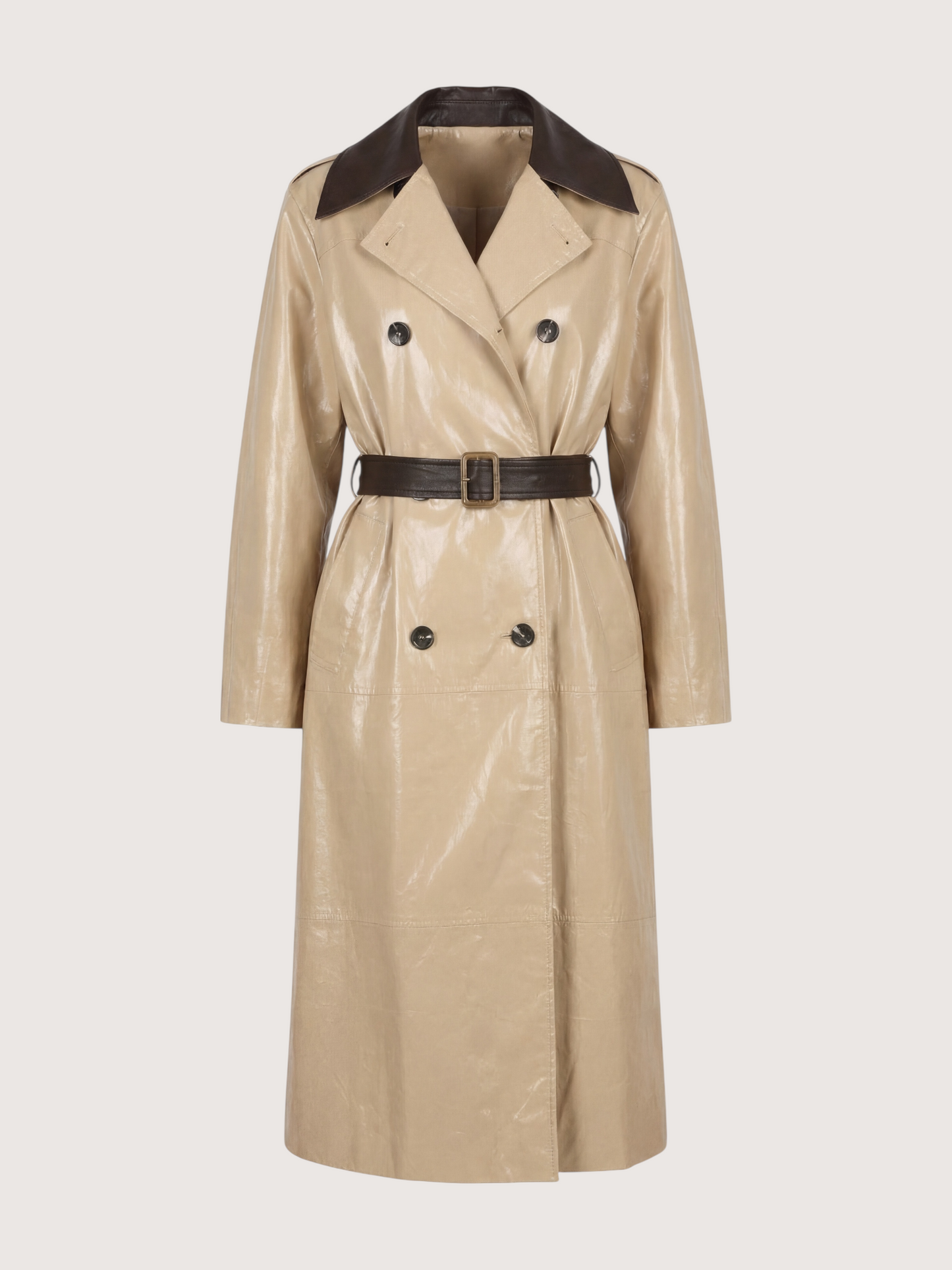 High Shine Trench Coat