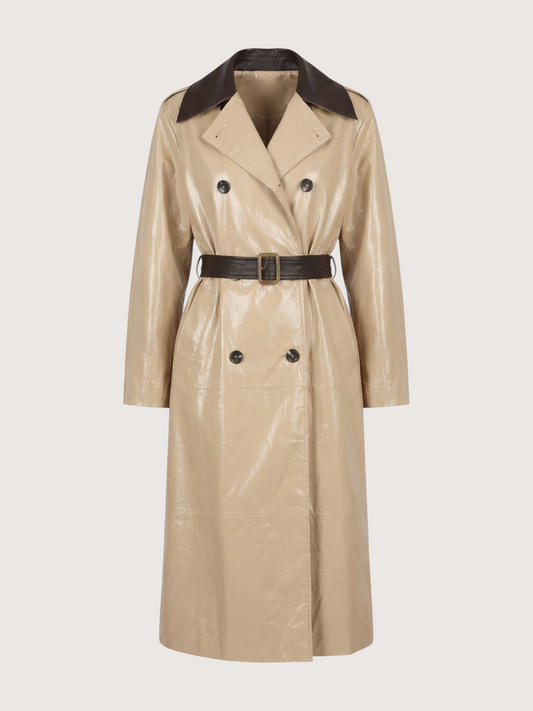 High Shine Trench Coat