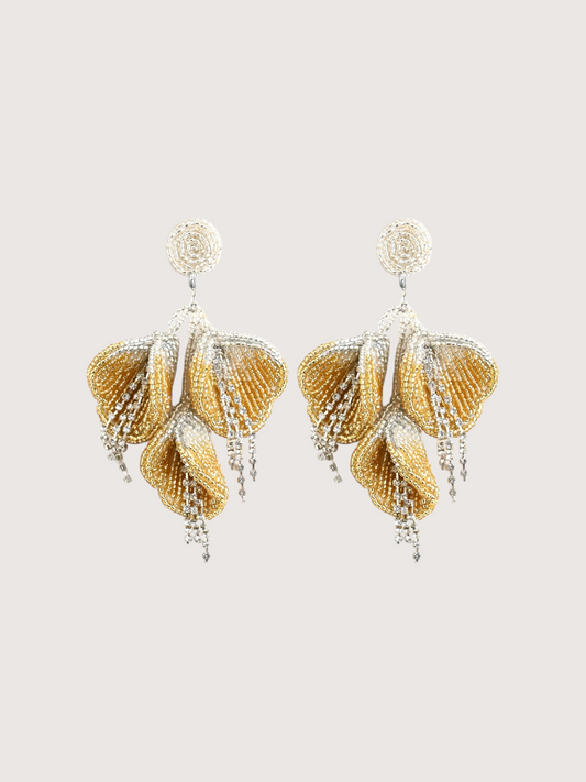 Beaded Flower Earring
