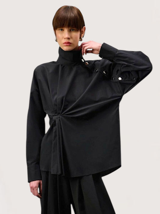 Asymetric Ruched Blouse