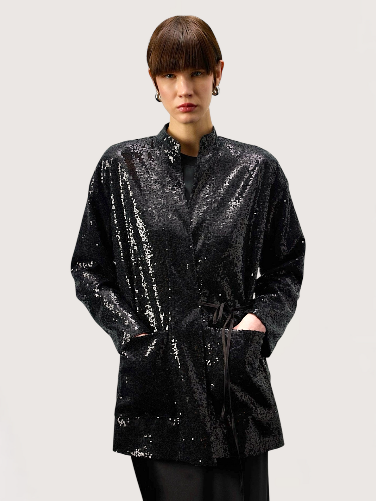 Sequin Kimono Tunic Top