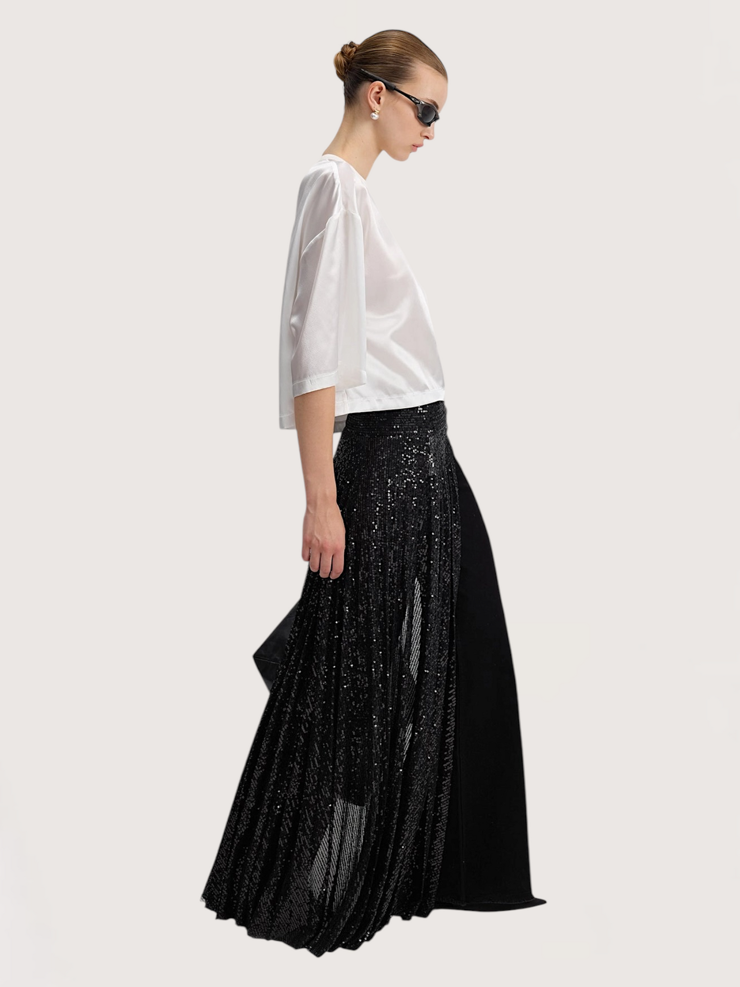 Sequin Maxi Skirt Overlay