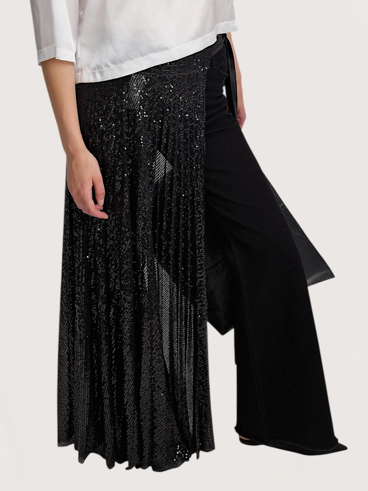 Sequin Maxi Skirt Overlay