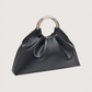 Circle Handle Pouf Bag | Black