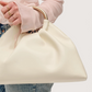 Circle Handle Pouf Bag | Bone