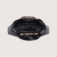 Circle Handle Pouf Bag | Black