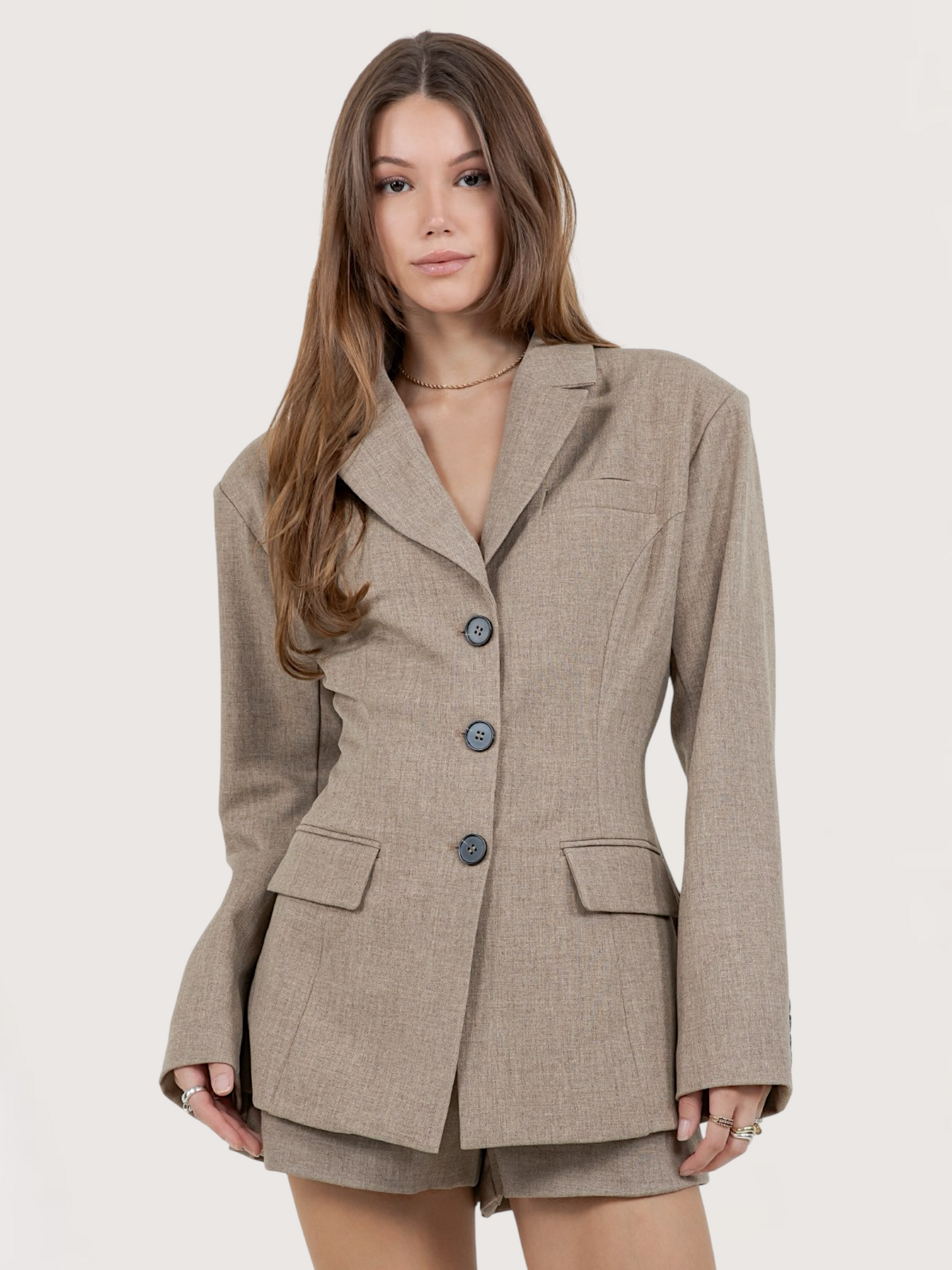 Cinched Waist Blazer