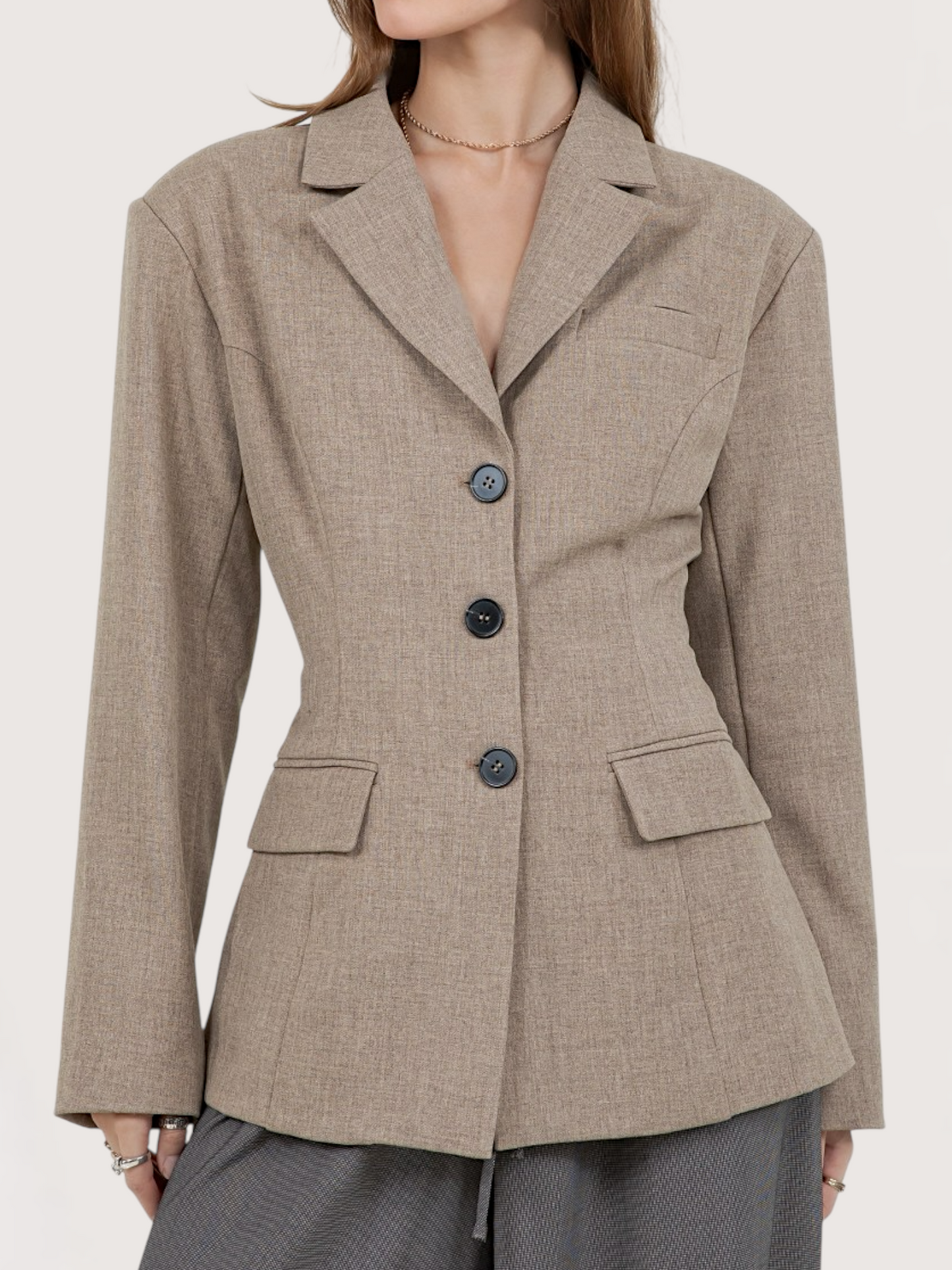 Cinched Waist Blazer