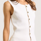 Knit Button Up Vest