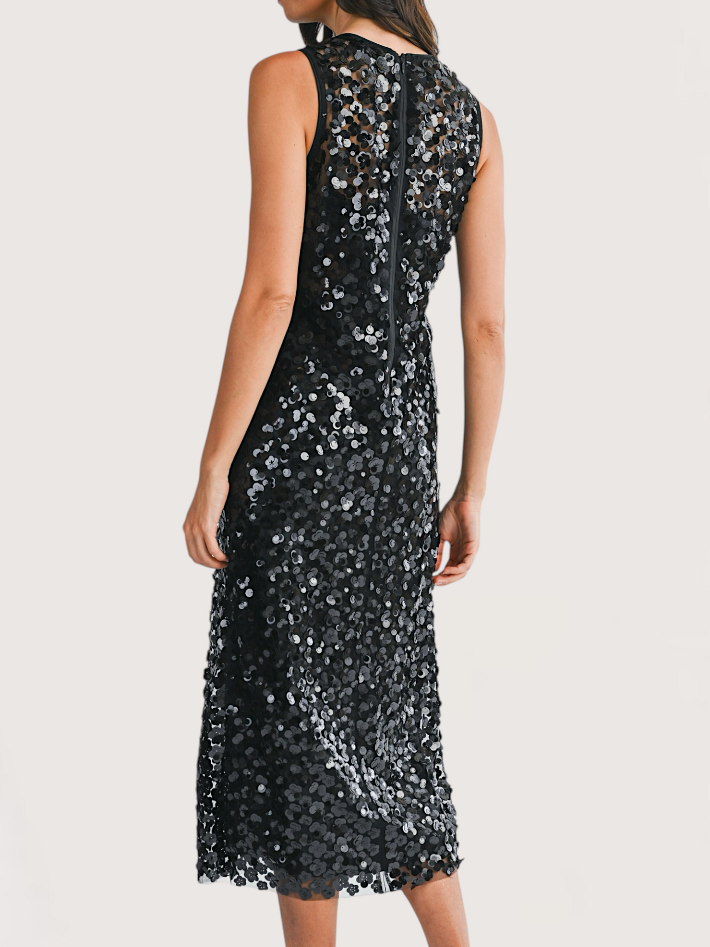 Madison Sequin Midi Dress