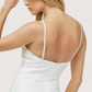 Satin Mini Dress | White
