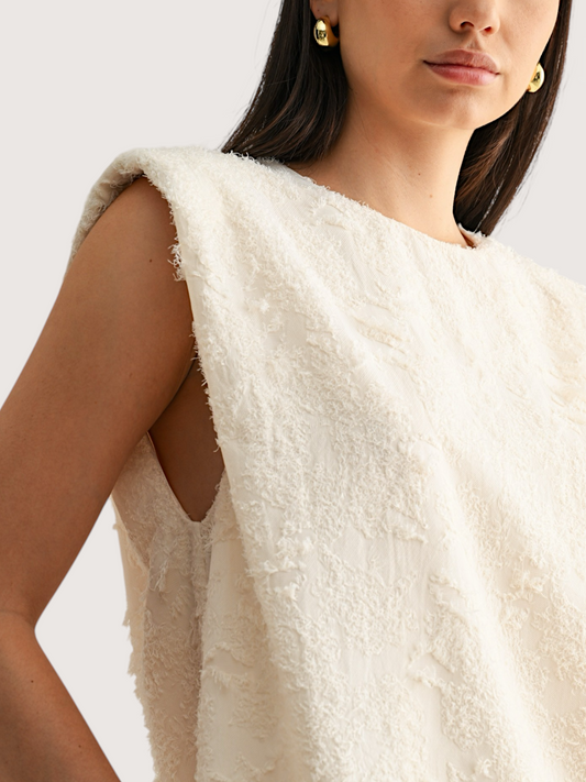 Padded Shoulder Shift Dress