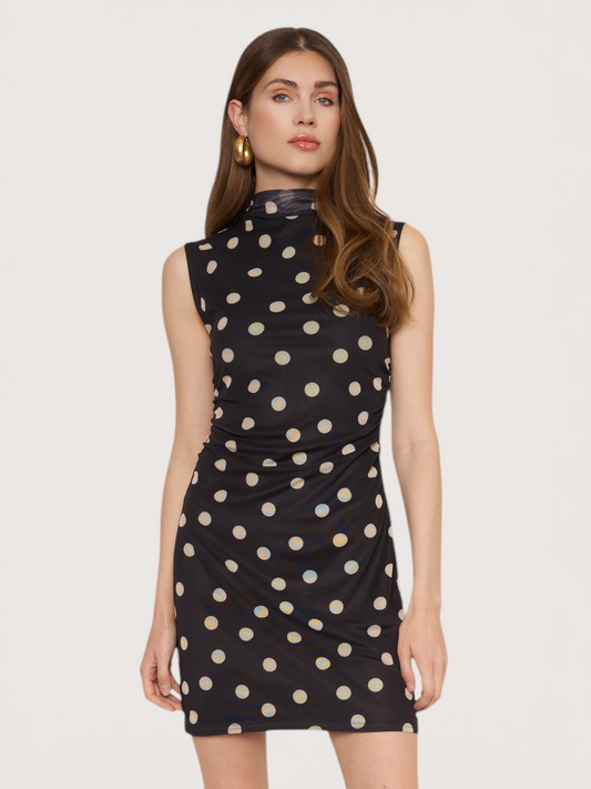 Polka Dot Mesh Dress