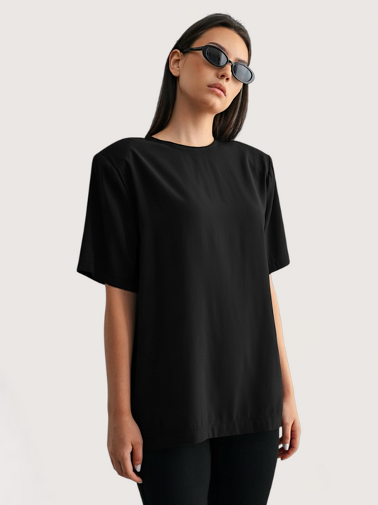 Padded Shoulder Blouse