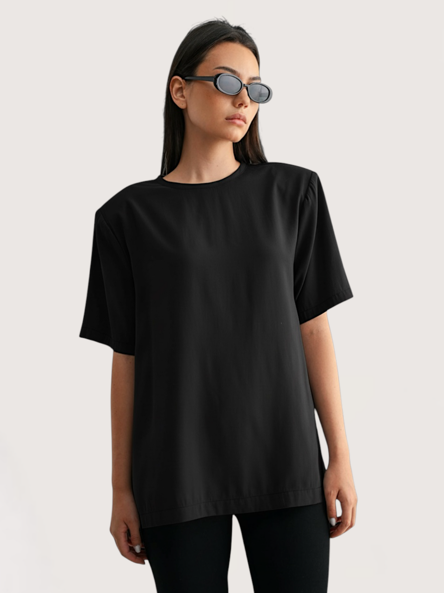 Padded Shoulder Blouse