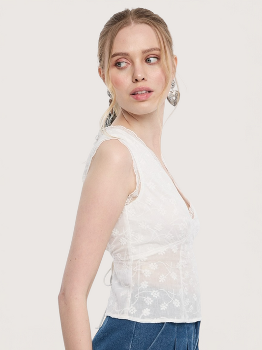 Lace Trim Top