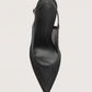 Pointed Toe Mesh Heel