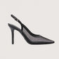 Pointed Toe Mesh Heel