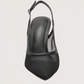 Pointed Toe Mesh Heel