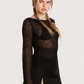 Sheer Knit Sweater | Black