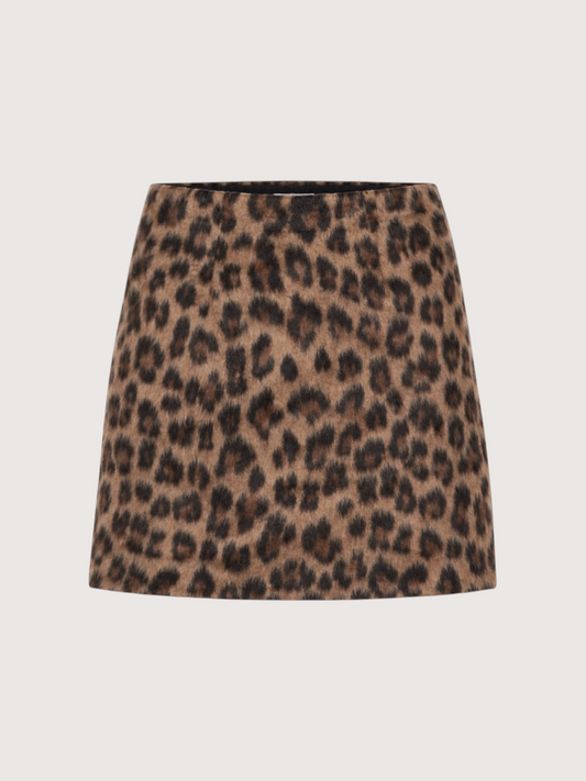 Olivia Leopard Mini Skirt