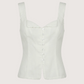 Lace Trim Linen Top
