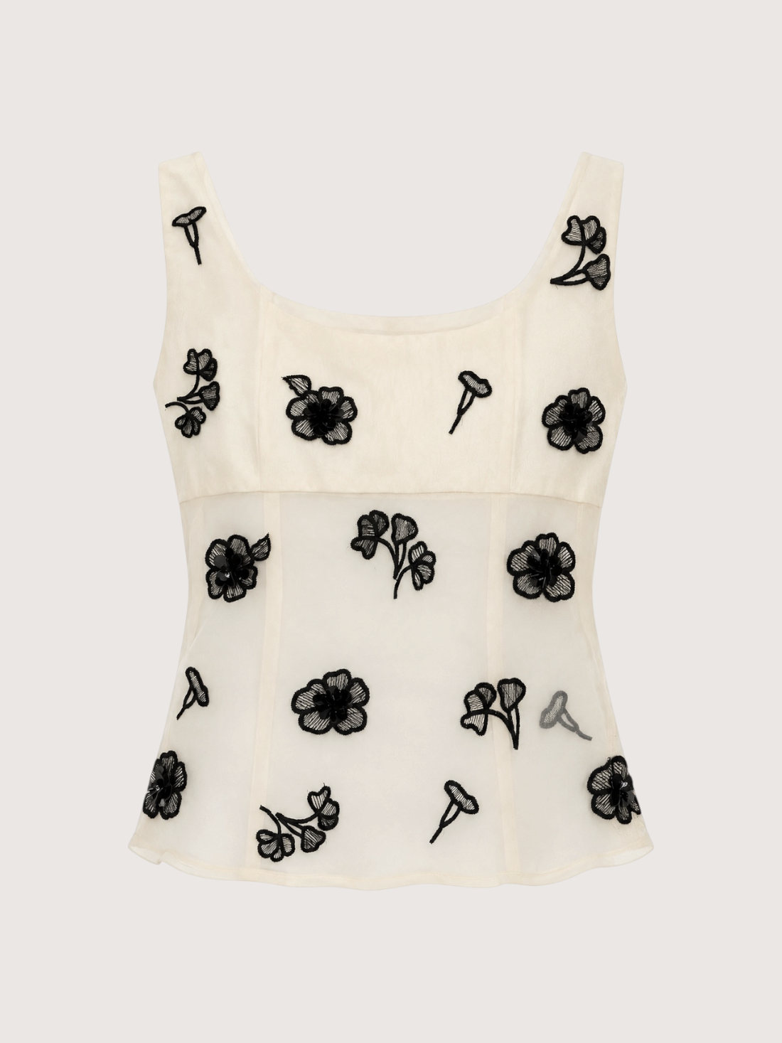 Floral Organza Top