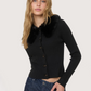 Fur Collar Cardigan