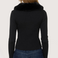 Fur Collar Cardigan