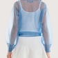 Morgan Organza Top | Blue