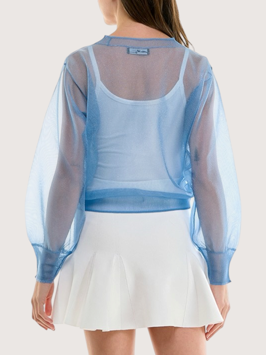 Morgan Organza Top | Blue