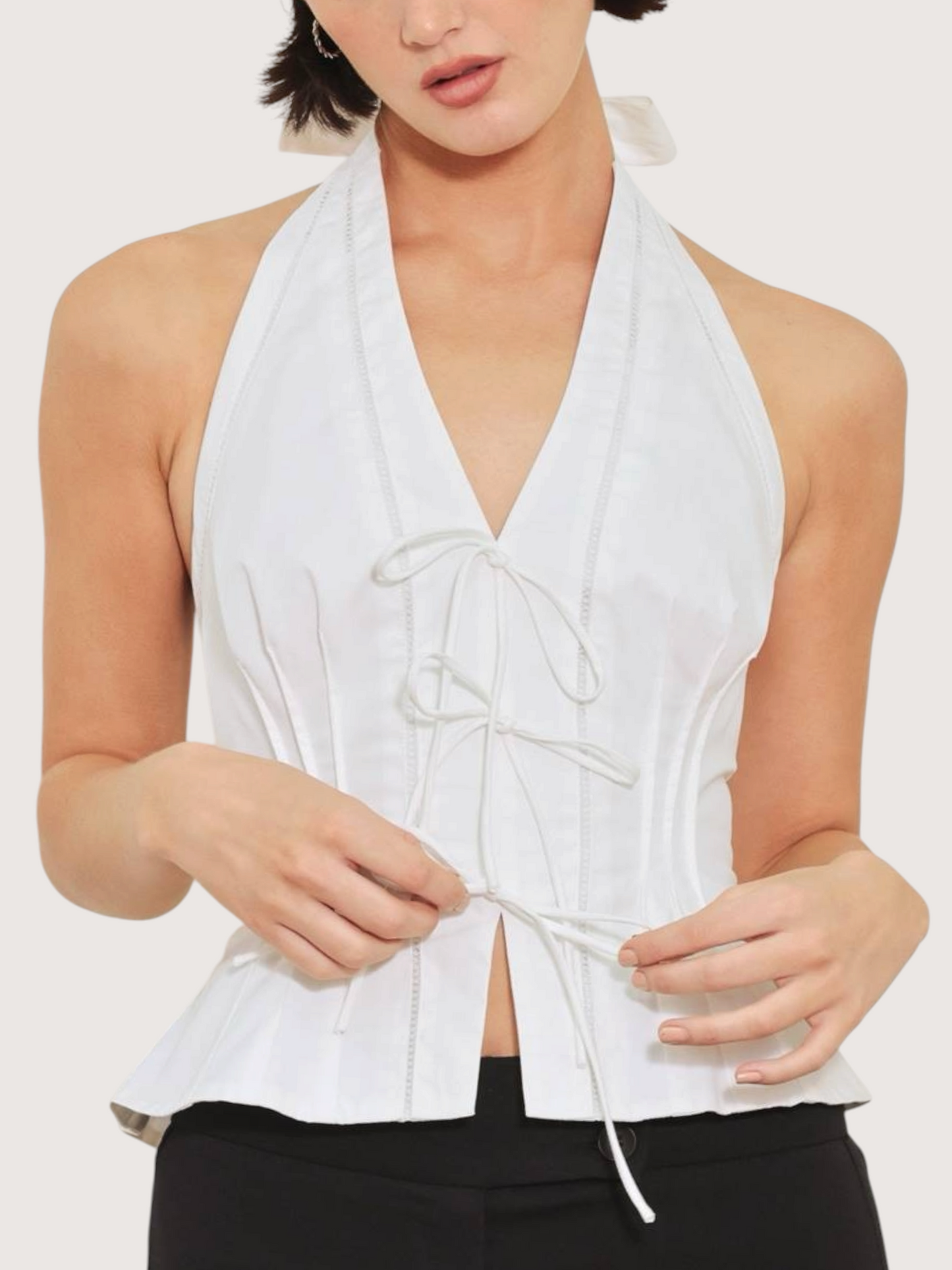 Corset Halter Neck Top