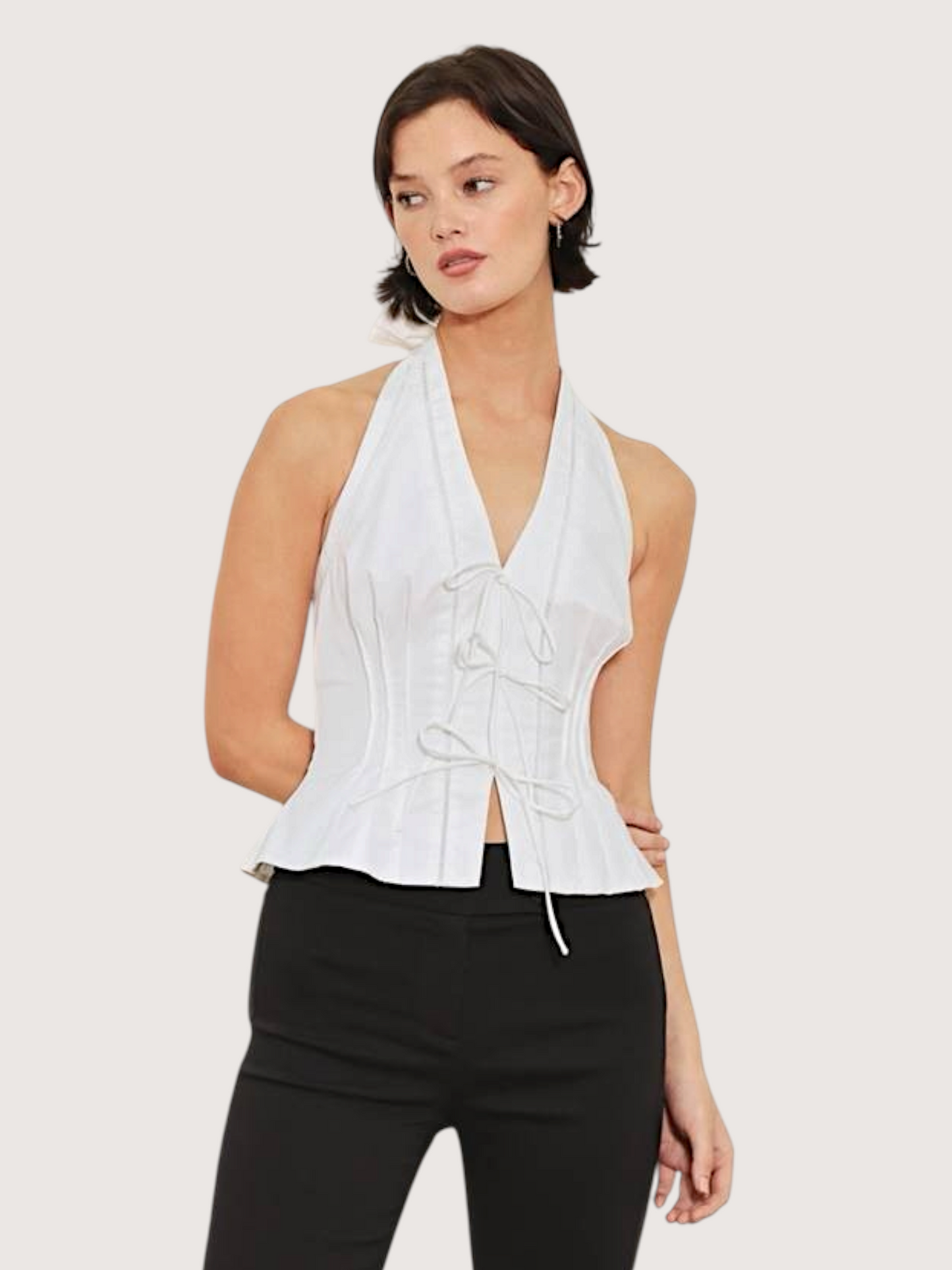 Corset Halter Neck Top