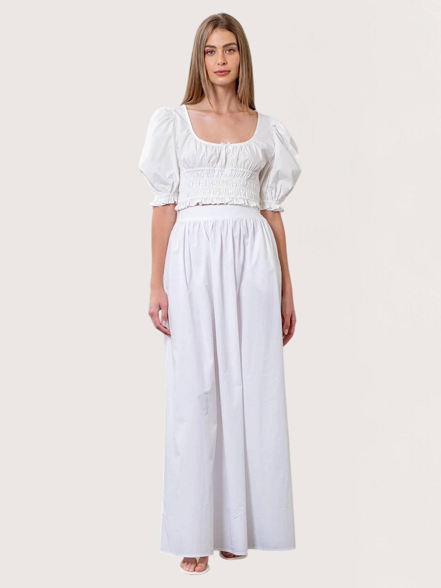 Puff Sleeve Crop Top