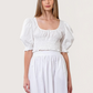 Puff Sleeve Crop Top
