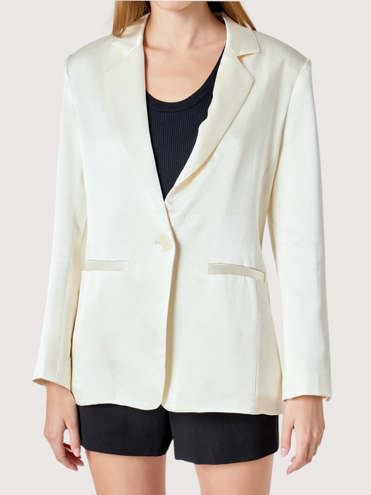 Aurora Satin Blazer