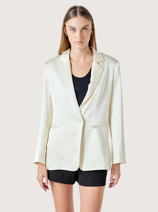 Aurora Satin Blazer