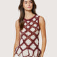 Crochet Flared Hem Top