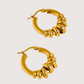 Two Tone Hoop | Gold