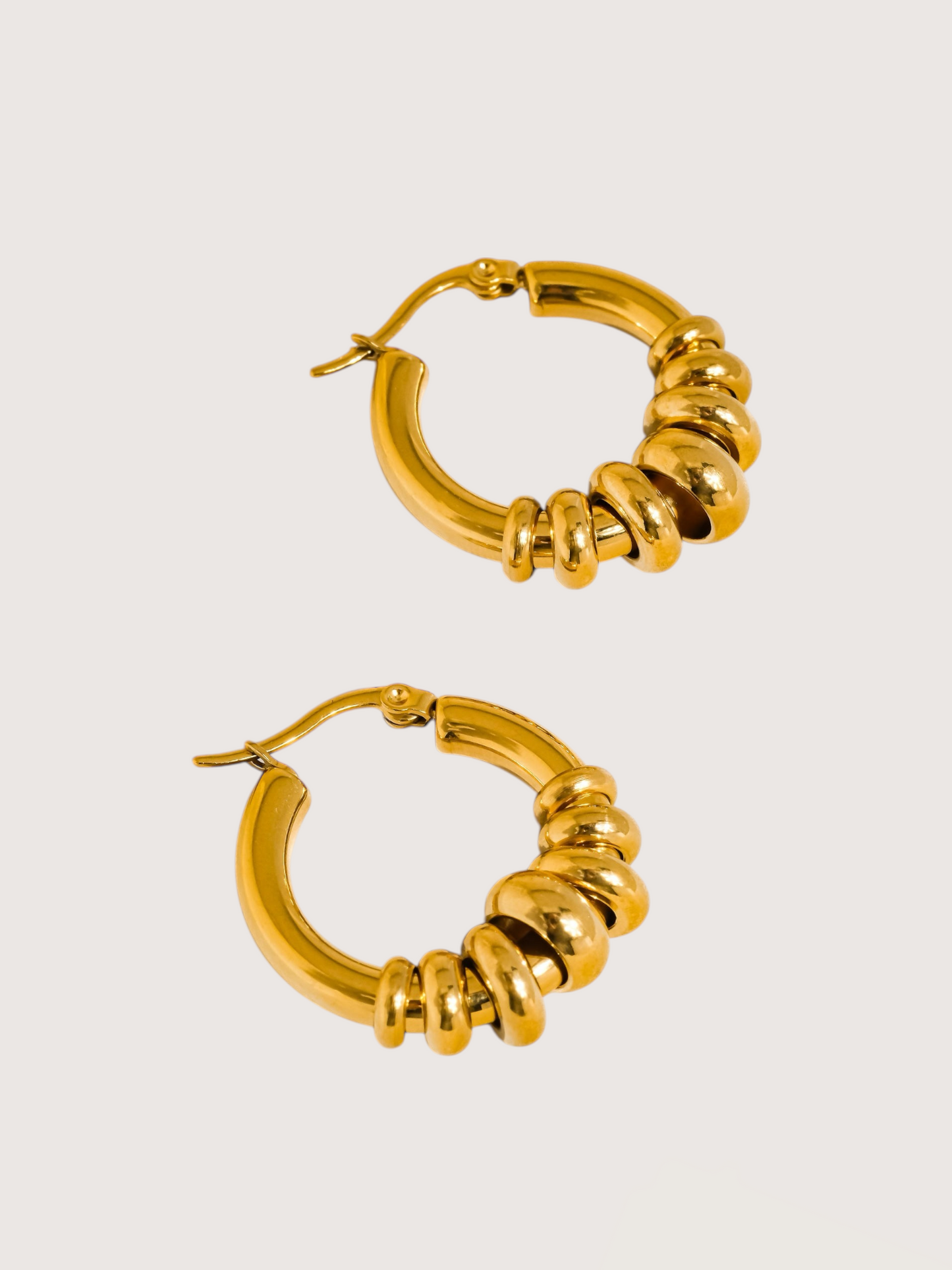 Two Tone Hoop | Gold
